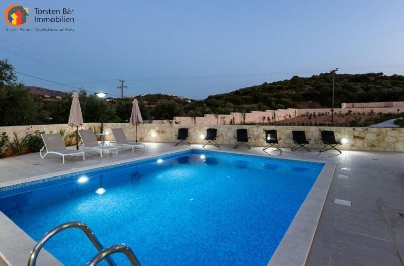 Almyrida Kreta, Almyrida, Luxusvilla mit privatem Pool und Gästehaus zu verkaufen Haus kaufen
